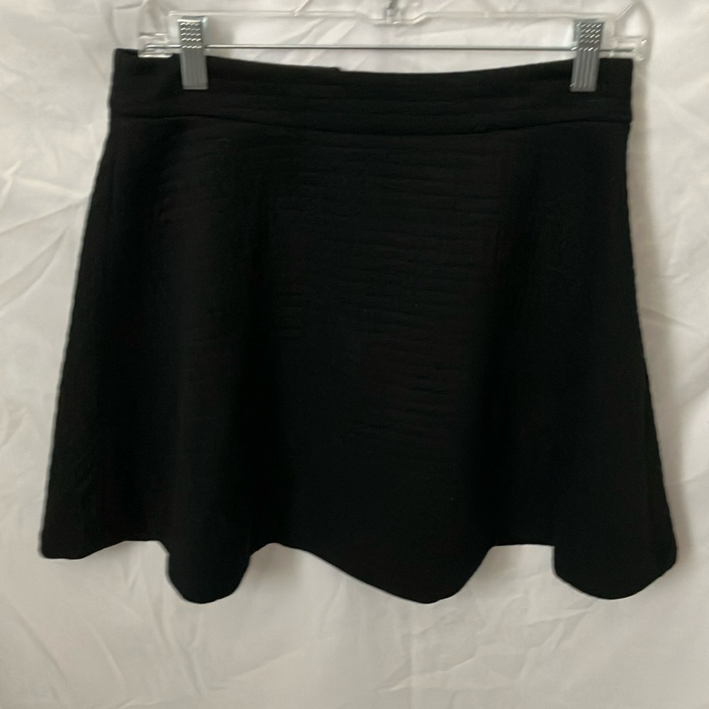 Banana Republic: Black Quilted Full Skirt- 4